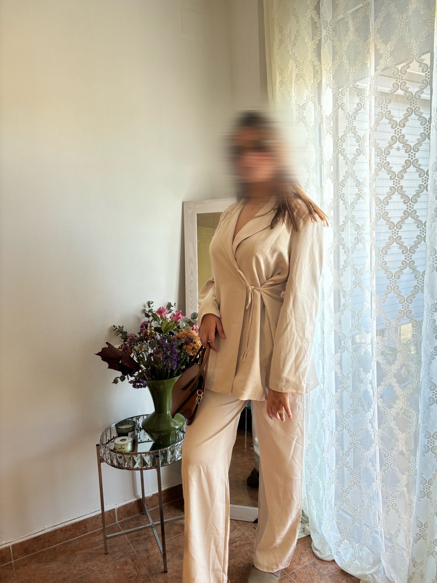 Conjunto Beige crema ✨