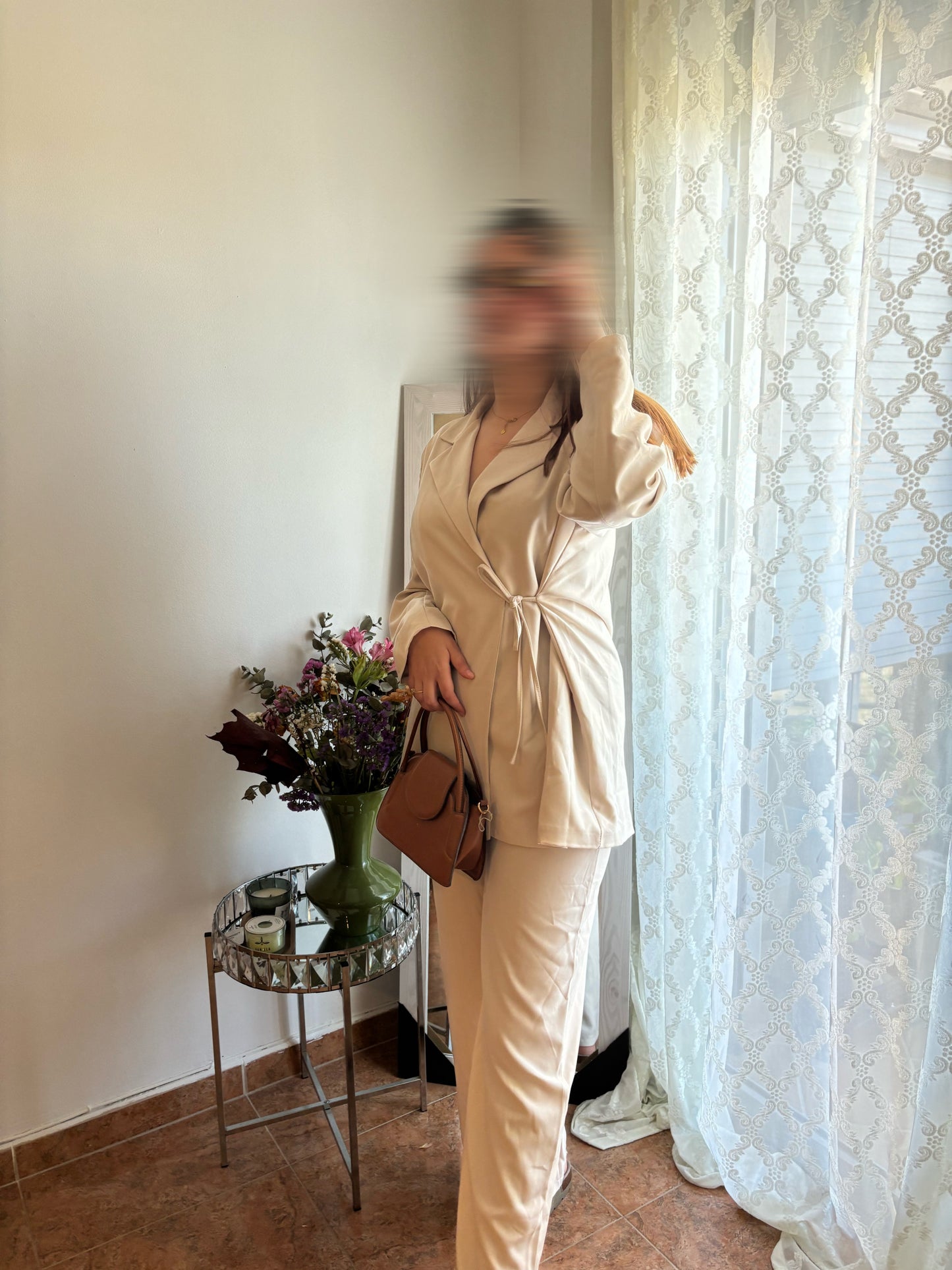 Conjunto Beige crema ✨