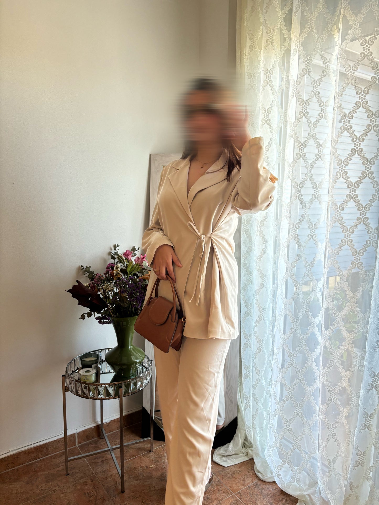 Conjunto Beige crema ✨